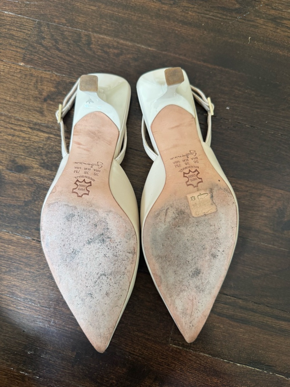 Guilhermina neutral slingback kitten heel - Picture 6 of 6